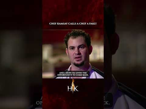 "I think you're one big fake" #hellskitchen #gordonramsay