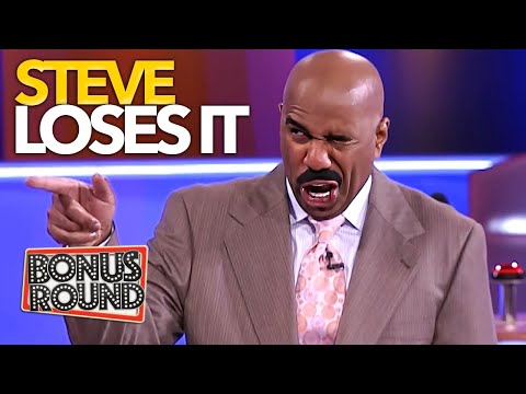 Steve Harvey Can't Keep It Together On Family Feud!