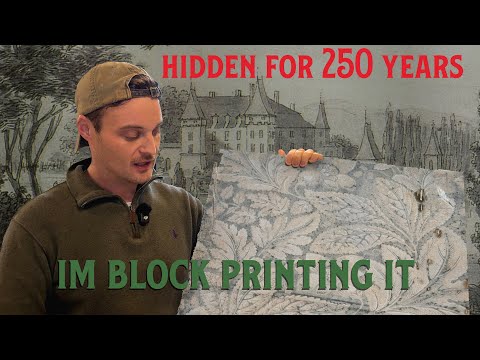 Found Behind a Wardrobe: Replicating a 250-Year-Old Wallpaper... The Hard Way!