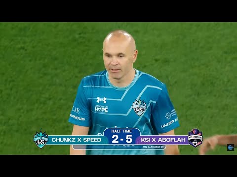 40 Year Old Andres Iniesta Put On A Show vs Team Ksi & Aboflah In A Charity Match🔥•[14/2/2025]