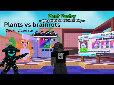 NEW COOKING UPDATE IN PLANTS VS BRAINROTS 