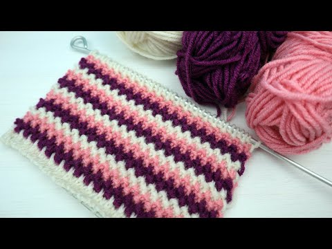 Knots Pattern - NEW! A textured and unusual knitting pattern