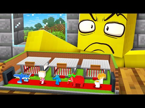 I Built A Tiny Brainrot Base in My Friend's House