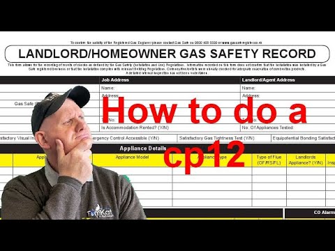 How to carry out a landlords gas safety check in 2023,  rules a regulation when doing a cp12
