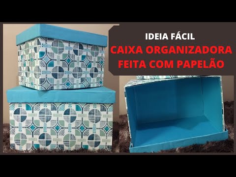 DIY | HOW TO MAKE AN ORGANIZING BOX WITH CARDBOARD AND GIFT PAPER! EASY AND CHEAP IDEA
