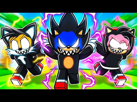 Having a DARK SONIC Family in Roblox!