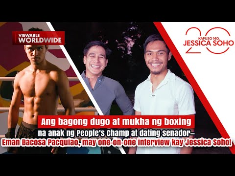 One-on-one interview kay Eman Bacosa Pacquiao ni Jessica Soho | Kapuso Mo, Jessica Soho