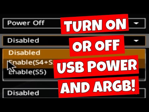 How To Turn ON Or OFF ASUS AM5 Motherboard USB & ARGB In Standby Power S4 S5