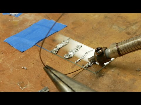 Ultrasonic soldering bonds glass, titanium, stainless steel, ceramics, tungsten, nichrome...