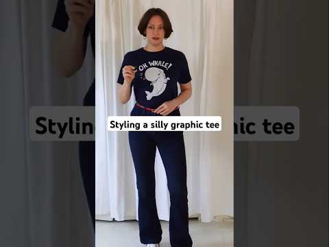 How to make a silly graphic tee stylish and sporty