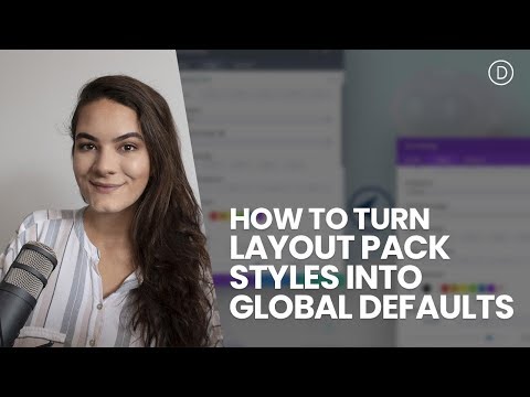 How to Turn Layout Pack Styles into Global Defaults with Divi