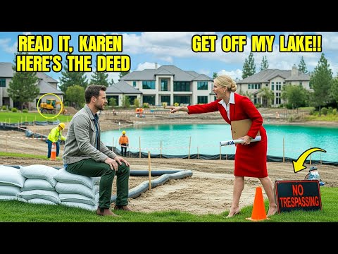HOA Karen Goes Nuts, Claims My Man Made Lake Out of Jealousy—Puts No Trespassing on MY Land!