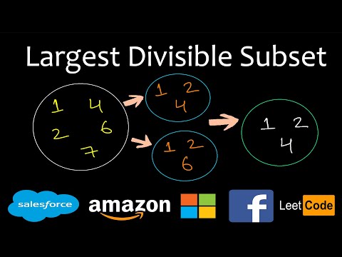 Largest Divisible Subset | Dynamic programming | Leetcode #368