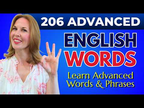 Learn 206 Words and Phrases in 2 Hours | English Vocabulary Masterclass