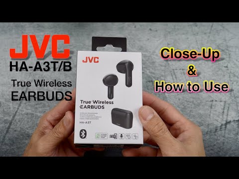 JVC HA-A3TB True Wireless Earbuds: Close-up &amp; How to Use