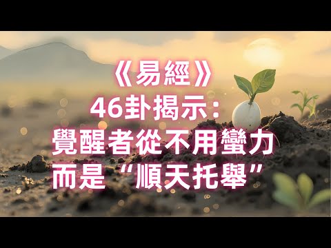 《易經》46卦揭示：覺醒者從不用蠻力，而是“順天托舉”。#人際關係 #貴人運 #個人成長 #吸引力法則 #傳統文化 #認知提升 #人生逆襲 #國學智慧 #易經 #成長思維 #强者心法