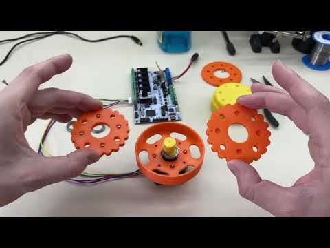 A 3D printed Cycloid Gearbox with two rotors (and suggested improvements)