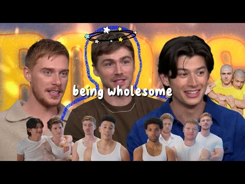 the cast of boots being adorably wholesome