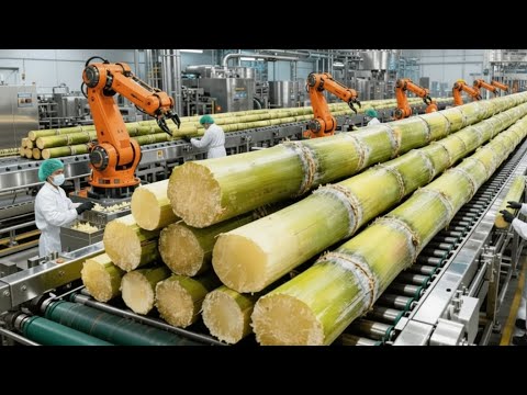 How 1,000 Tons of Sugarcane Become Sugar Daily - Massive Processing Plant