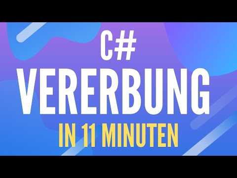 C# OOP - Vererbung erklärt in 11 Minuten (Inheritance, Virtual, Override und Protected)