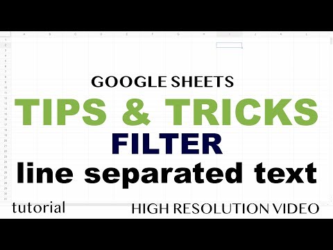 Google Sheets Tips and Tricks - Split & Filter Line Separated List