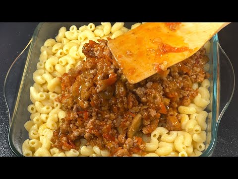 Ein Koch hat mir diesen Trick verraten! Mein Lieblingsrezept für Hackfleischnudeln!