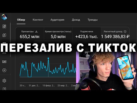 скачал тикток ➡️ перезалил = 1300$ за месяц