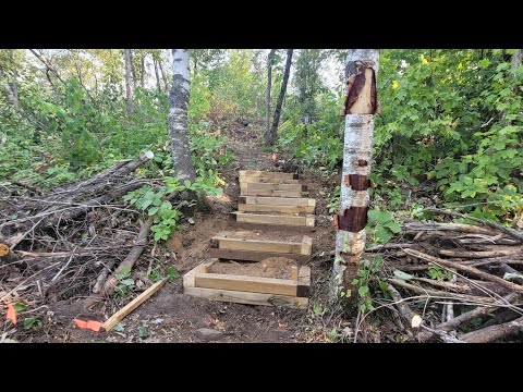 Making Stairs to Get to the Bunkie Site