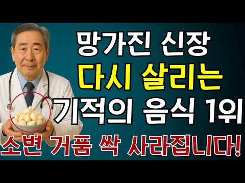 3가지 슈퍼푸드로 약해진 신장을 되살리세요! 거품뇨가 사라지고, 몸이 한결 가벼워지며 몇 주 만에 활력이 되돌아옵니다