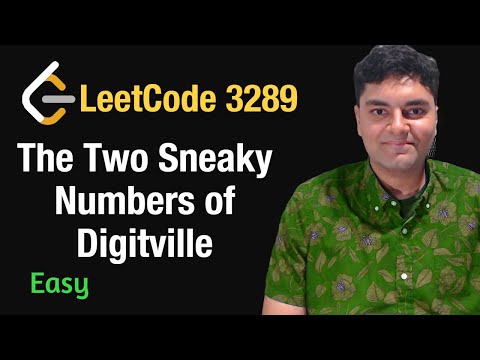 The Two Sneaky Numbers of Digitville - Leetcode 3289 - Python