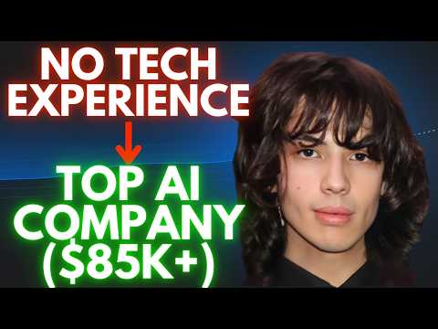 How He Went from No Degree to Top AI Company ($95k+)
