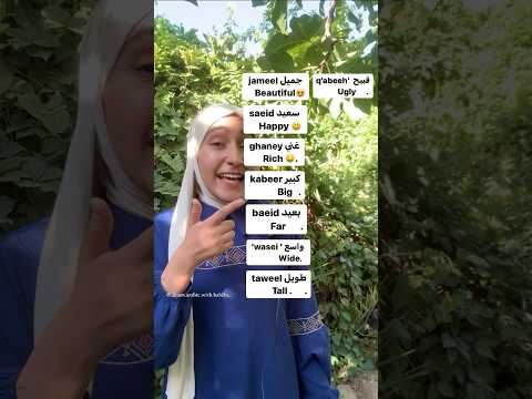 Can you name the opposite of these adjectives 🤔? #arabic #opposite