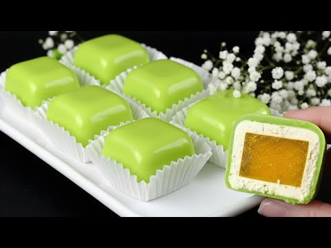 Japanese mochi recipe with lime and milk!  The simplest dessert that melts in your mouth!