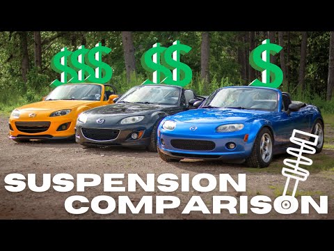 NC Miata Suspension Comparison! $250 vs $1,000 vs $3,000