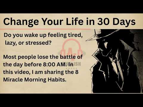 Change Your Life in 30 Days || 8 Morning Habits of Successful People || English Listening Practice✅️