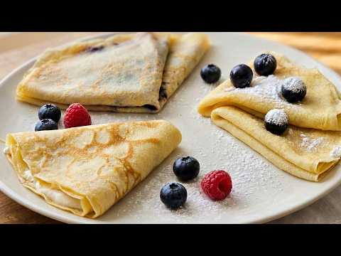 How to Make Perfect French Pancakes (Crêpes) at Home ✨ | Thin, Soft & Delicious