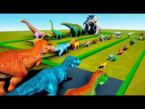 2025 REX vs All ARK Dinosaurs (smallest to biggest)