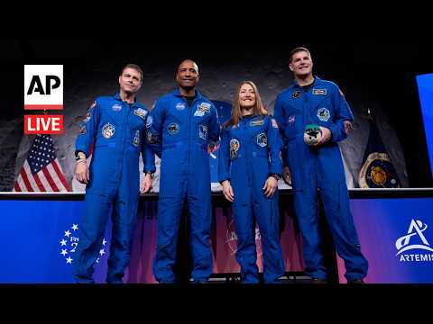 LIVE: Artemis II astronauts hold press conference on NASA’s historic moon mission