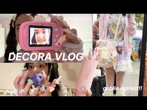 DECORA VLOG!! 💚 goblin market, grwm, haul +more!!