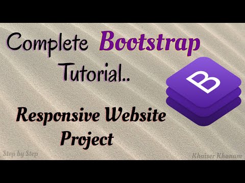 Bootstrap Crash Course for beginners along with one Responsive Website Project.