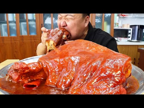 🔥【红烧猪肘】阿强这肘子谁顶得住！软到一扯脱骨，抱着啃才叫爽！