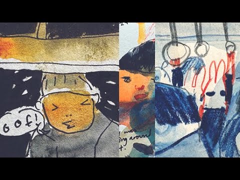 Vacation sketching done in a few different ways!