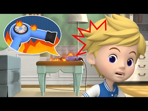 正确使用家用电器│消防安全人气小插曲🚒│电路短路很危险│消防安全丛书│消防训练│儿童动画片│变形警车珀利TV 中文