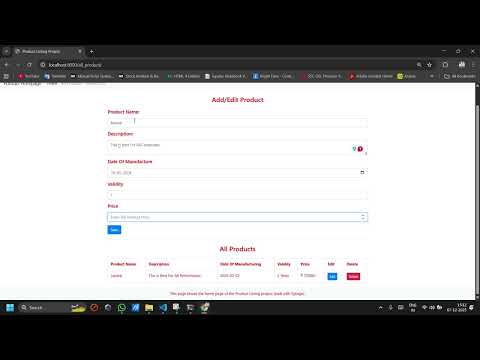 Project Explanation Of Django [ Product Listing ]