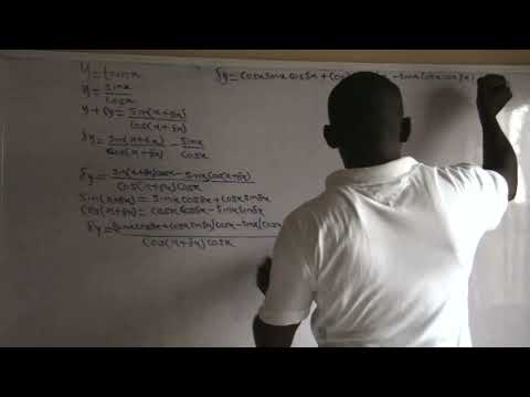 Derivative of  Tan(x) from first principle