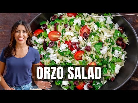 Easy 20 Minute Mediterranean Orzo Salad
