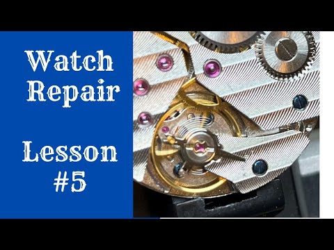 Watch Repair Lesson #5- Removing and Installing the Balance Wheel and Pallet Fork