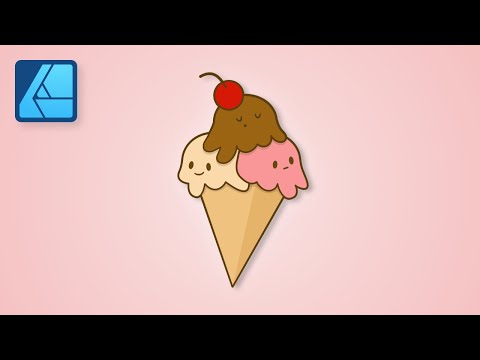 How to Make Cute Ice Cream in Affinity Designer!