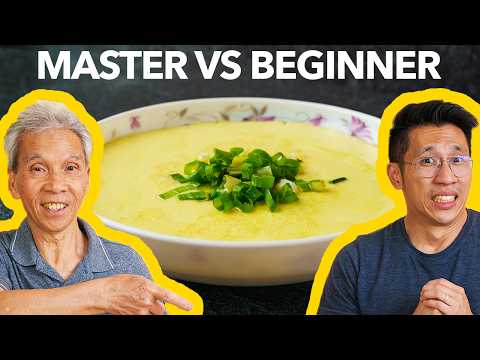 😳 Dad Rates My Steamed Eggs & Pork?! (肉碎蒸蛋)