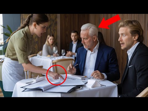 Waitress Warns Him About a “Tiny Error” — Minutes Later the Billionaire Cancels a $50M Deal